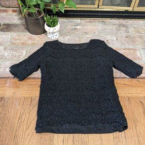 Black Lace Top